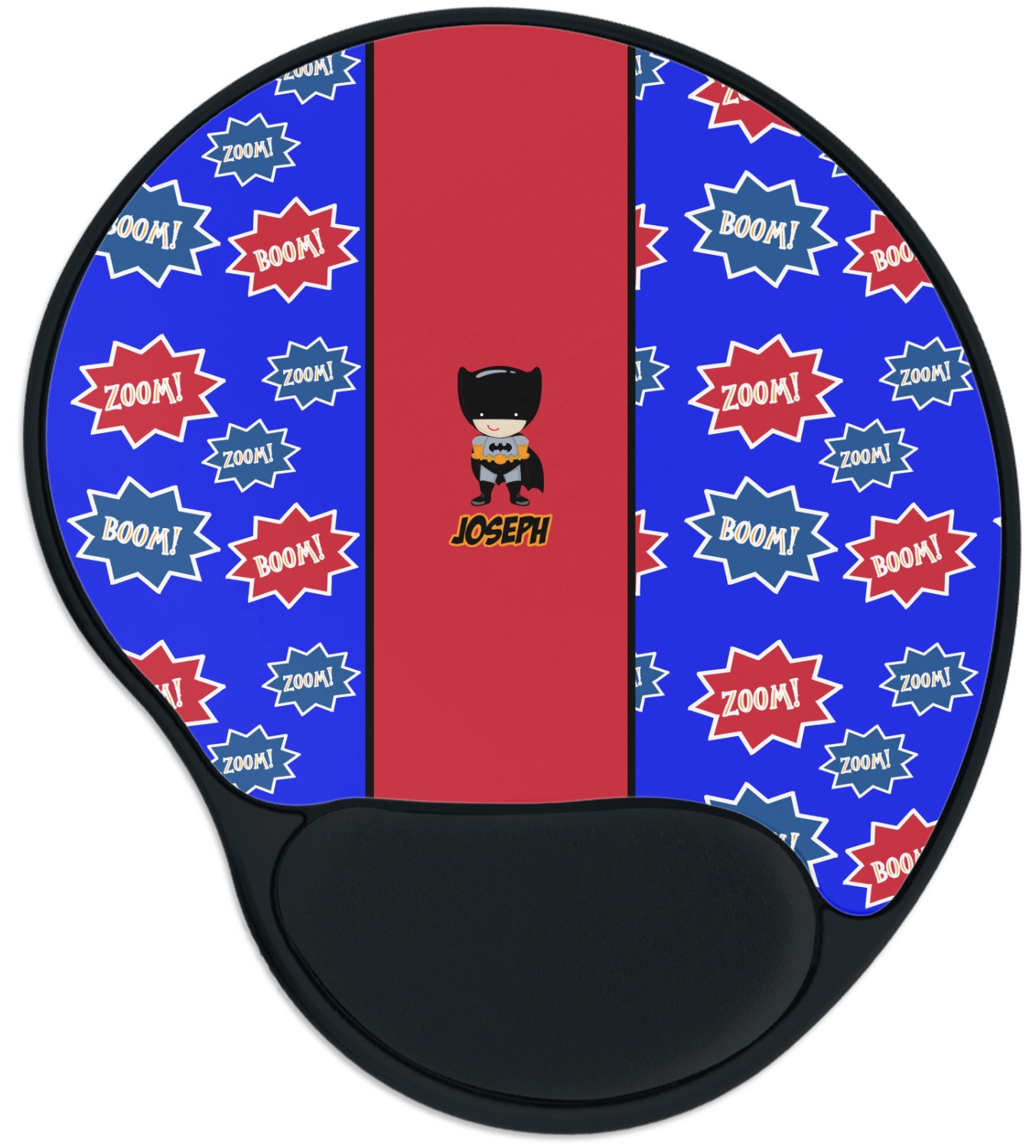 Superhero Mouse Pad with Wrist Support YouCustomizeIt