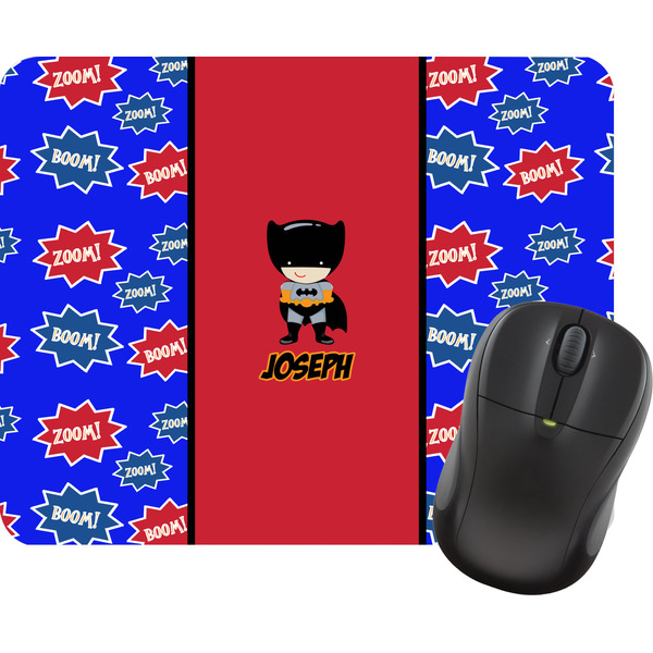 Custom Superhero Rectangular Mouse Pad (Personalized)