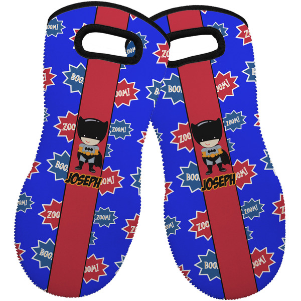 Superhero Neoprene Oven Mitt -Set of 2 - Front