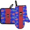 Superhero Oven Mitt & Pot Holder Set w/ Name or Text