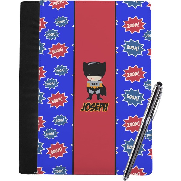 Custom Superhero Notebook Padfolio - Large w/ Name or Text