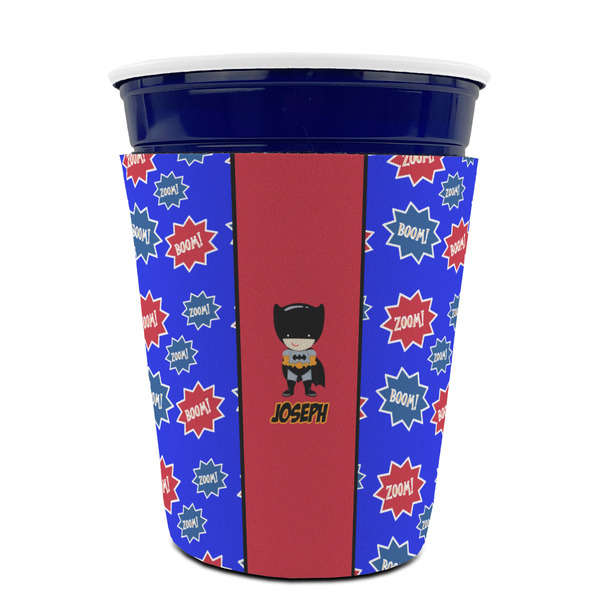Superhero Party Cup Sleeves - without bottom - FRONT (on cup)
