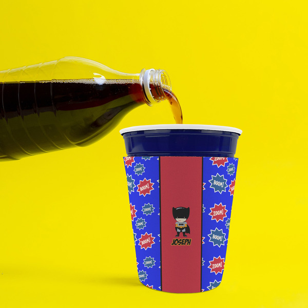 Superhero Party Cup Sleeves - without bottom - Lifestyle