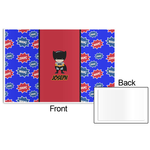 Superhero Disposable Paper Placemat - Front & Back