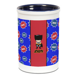 Superhero Ceramic Pencil Holders - Blue