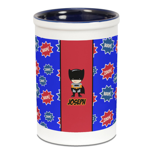 Superhero Pencil Holder - Blue
