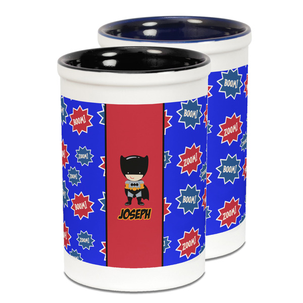 Custom Superhero Ceramic Pencil Holder - Large