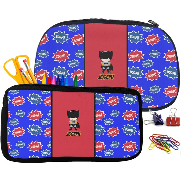 Superhero Pencil / School Supplies Bags Small and Medium