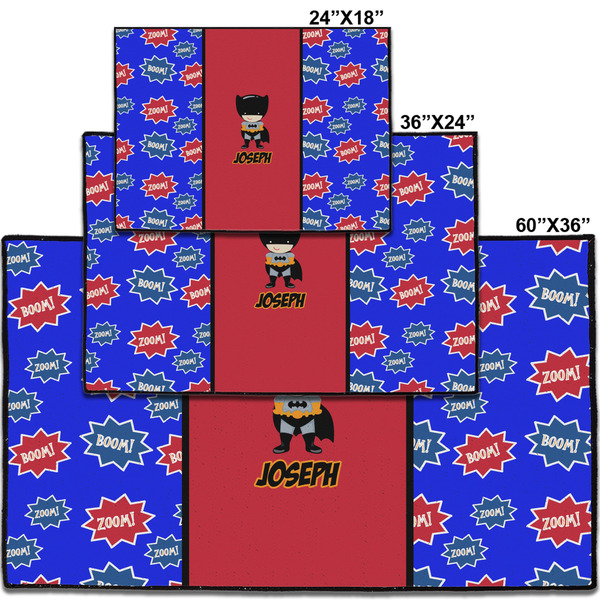 Superhero Personalized Door Mat - Group Parent IMF