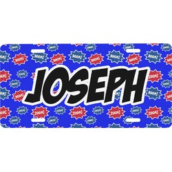 Superhero Front License Plate (Personalized)