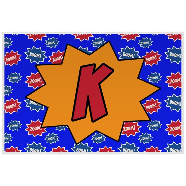 Superhero Personalized Placemat (Back)