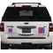 Superhero Personalized Square Car Magnets on Ford Explorer