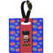 Superhero Plastic Luggage Tag - Square w/ Name or Text