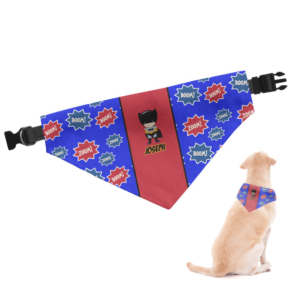 Custom Superhero Dog Bandana - XLarge (Personalized)