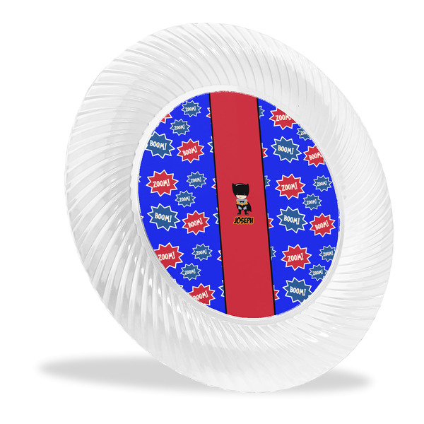 Custom Superhero Plastic Party Dinner Plates - 10" (Personalized)