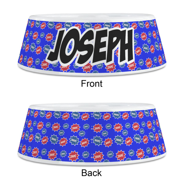 Superhero Plastic Pet Bowls - Medium - APPROVAL