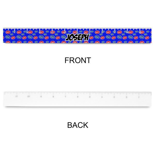 Superhero Plastic Ruler - 12" - APPROVAL