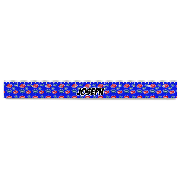 Superhero Plastic Ruler - 12" - FRONT