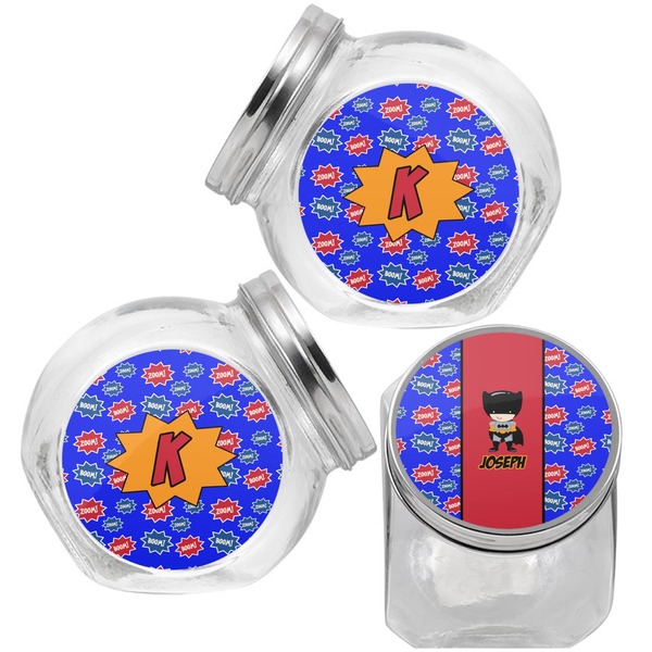 Superhero Puppy Treat Jar - Top Left Right