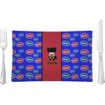 Superhero Glass Rectangular Lunch / Dinner Plate (Personalized)