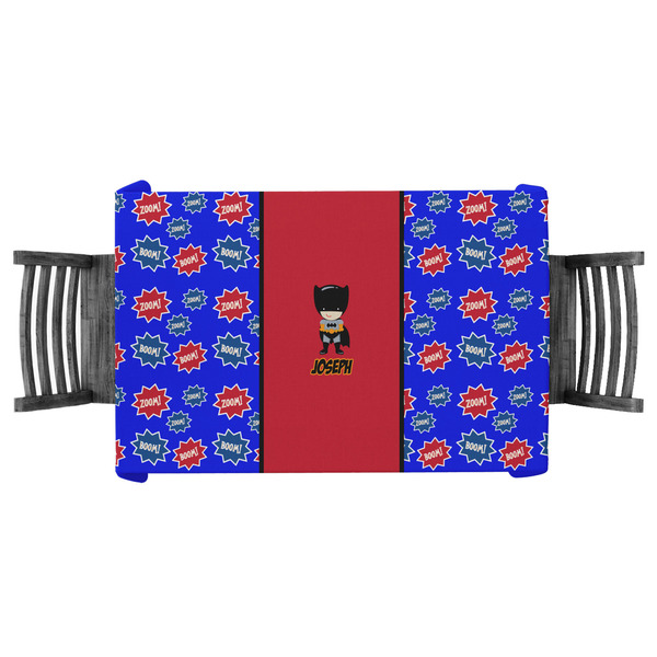 Custom Superhero Tablecloth - 58"x58" (Personalized)