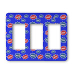 Superhero Rocker Style Light Switch Cover - Three Switch
