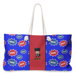 Superhero Large Tote Bag with Rope Handles (Personalized)
