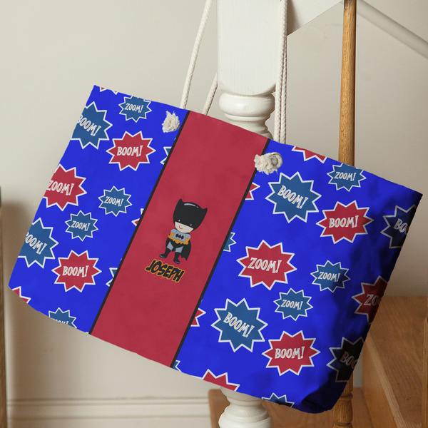 Superhero Large Rope Tote - Life Style