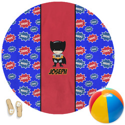 Superhero Round Beach Towel (Personalized)
