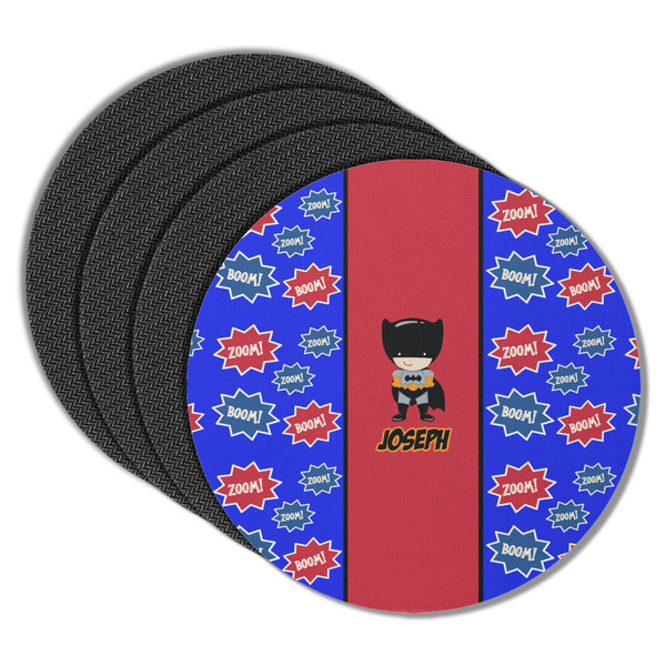Superhero Round Coaster Rubber Back - Main