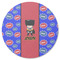 Superhero Round Rubber Backed Coaster (Personalized)