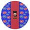 Superhero Round Rubber Backed Coaster (Personalized)