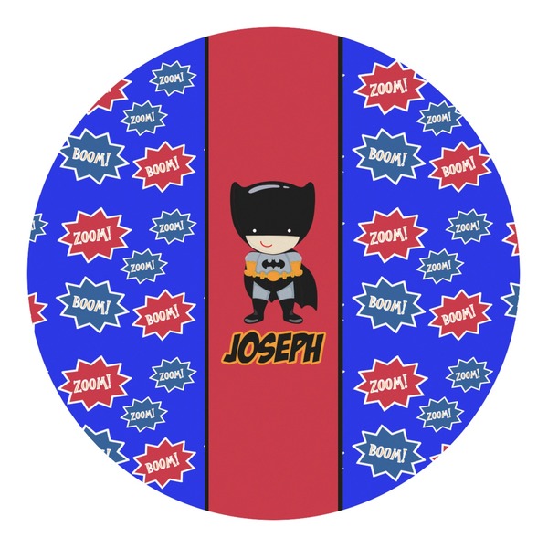 Custom Superhero Round Decal - Large (Personalized)