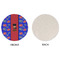 Superhero Round Linen Placemats - APPROVAL (single sided)