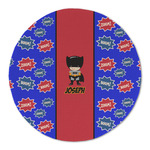 Superhero Round Linen Placemat (Personalized)