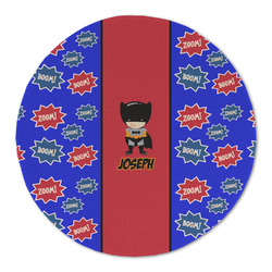 Superhero Round Linen Placemat - Single Sided (Personalized)
