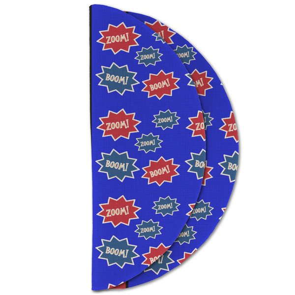 Superhero Round Linen Placemats - HALF FOLDED (double sided)