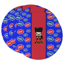 Superhero Round Paper Coasters w/ Name or Text
