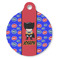 Superhero Round Pet ID Tag (Personalized)