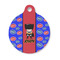 Superhero Round Pet ID Tag - Small (Personalized)