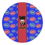 Superhero Round Stone Trivet (Personalized)