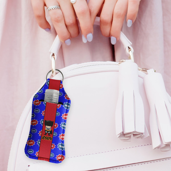 Superhero Sanitizer Holder Keychain - Large (LIFESTYLE)