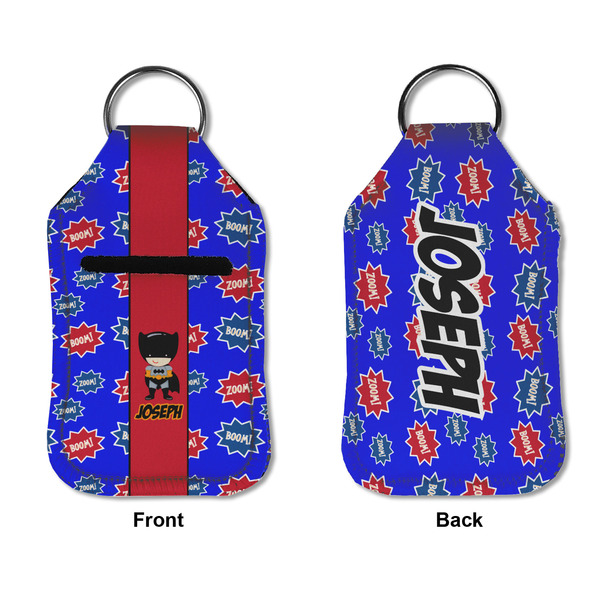 Superhero Sanitizer Holder Keychain - Small APPROVAL (Flat)