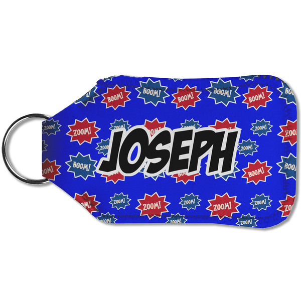 Superhero Sanitizer Holder Keychain - Small (Back)