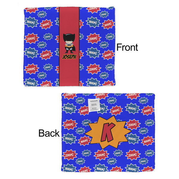 Superhero Security Blanket - Front & Back View