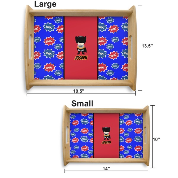 Superhero Serving Tray Wood Sizes