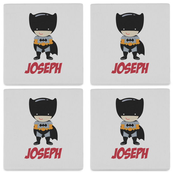 Superhero Set of 4 Sandstone Coasters - See All 4 View