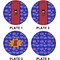 Superhero Set of Lunch / Dinner Plates (Approval)