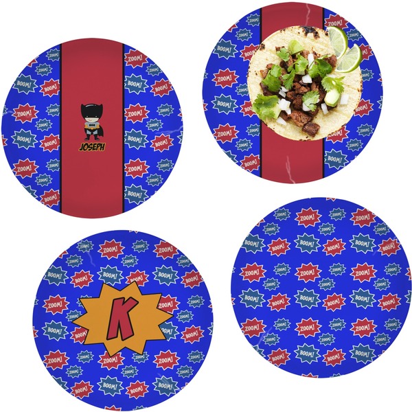 Superhero Set of Lunch / Dinner Plates