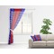 Superhero Sheer Curtain With Window and Rod - in Room Matching Pillow